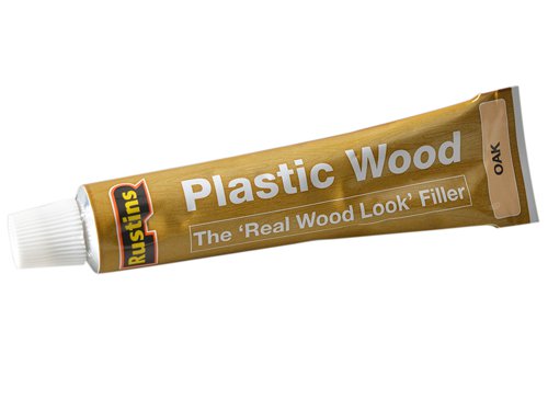 Rustins Plastic Wood Tube Oak 20g