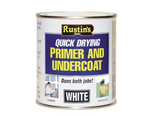 Rustins Quick Dry Primer & Undercoat White 1 litre