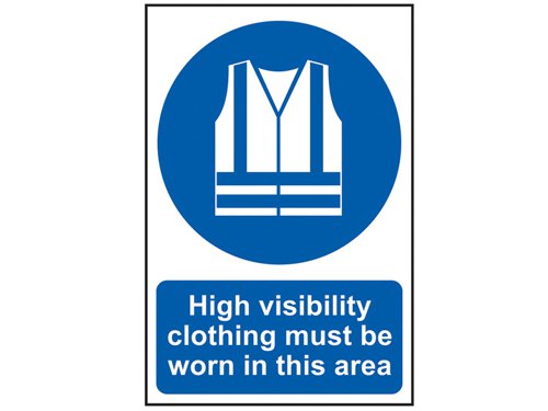 Scan High Visibility Jackets Must Be Worn In This Area - PVC 200 x 300mm