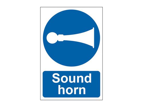 SCA0250 Scan Sound Horn  - PVC Sign 200 x 300mm