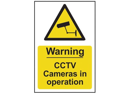 SCA1311 Scan Warning CCTV Cameras in Operation - PVC Sign 200 x 300mm
