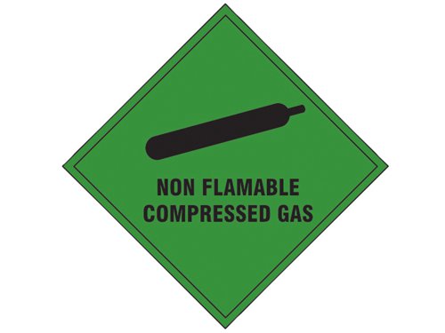 SCA1870S Scan Non Flammable Compressed Gas - Self Adhesive Vinyl Sign 100 x 100mm