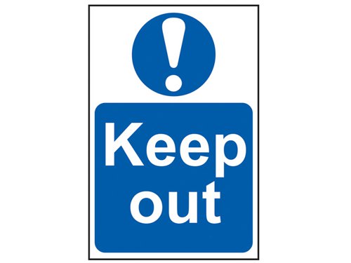 SCA4003 Scan Keep Out - PVC Sign 400 x 600mm