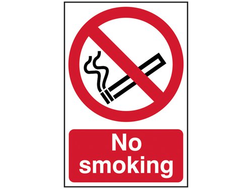 SCA No Smoking - PVC Sign 400 x 600mm