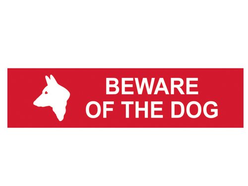 SCA5251 Scan Beware Of The Dog - PVC Sign 200 x 50mm