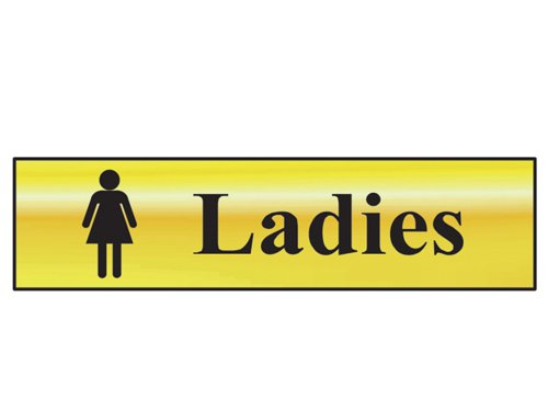 SCA Ladies - Polished Brass Effect 200 x 50mm