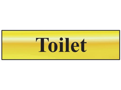SCA Toilet - Polished Brass Effect 200 x 50mm