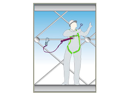 SCAFAHARN6 Scan Fall Arrest Harness 2-Point Anchorage