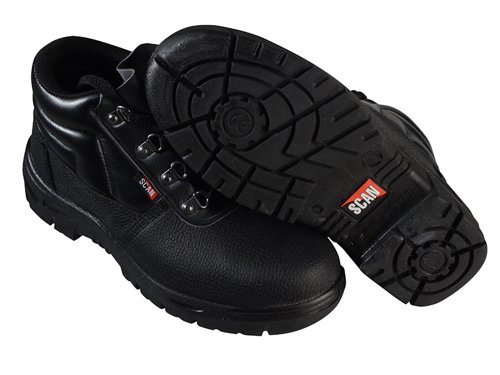 SCAFWCHUK10 Scan 4 D-Ring Chukka Safety Boots Black UK 10 EUR 44