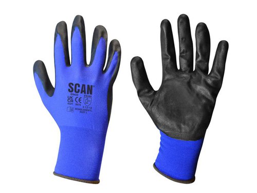 Scan Max - Dexterity Nitrile Gloves - L (Size 9)