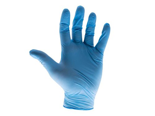 SCAGLODNM Scan Blue Nitrile Disposable Gloves Medium (Box of 100)