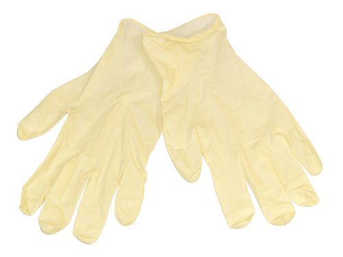 Scan Disposable Latex Gloves are lightly powdered inside to absorb moisture, keeping hands dry and sweat-free. The gloves are ambidextrous, meaning that any glove will fit either left or right hands. They are non-sterile.Manufactured to BS EN 455 parts 1 and 2.Size: LargeBox Quantity: 100