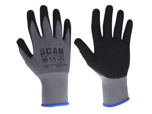 Scan Breathable Microfoam Nitrile Gloves