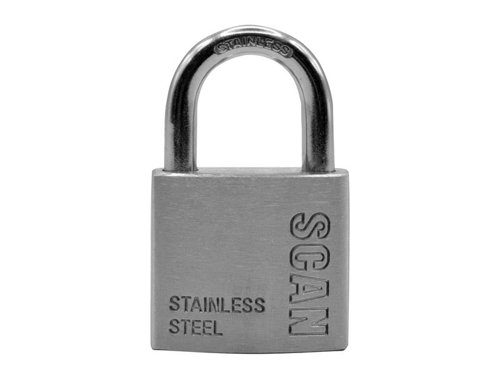 Scan Stainless Steel Padlock 38mm