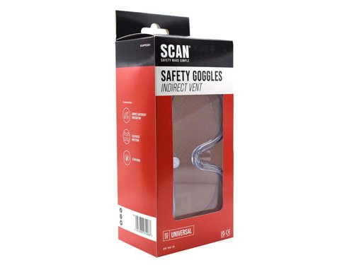 Scan Indirect Ventilation Safety Goggles