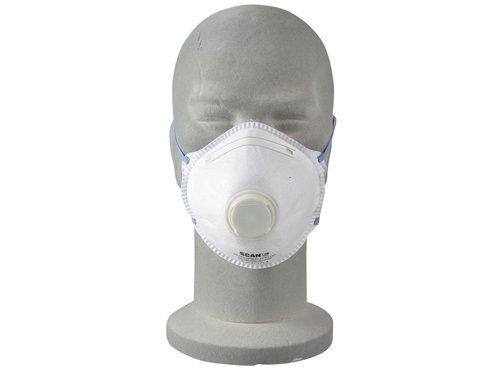 SCAPPEP2MV Scan Moulded Disposable Mask Valved FFP2 Protection (Pack 3)