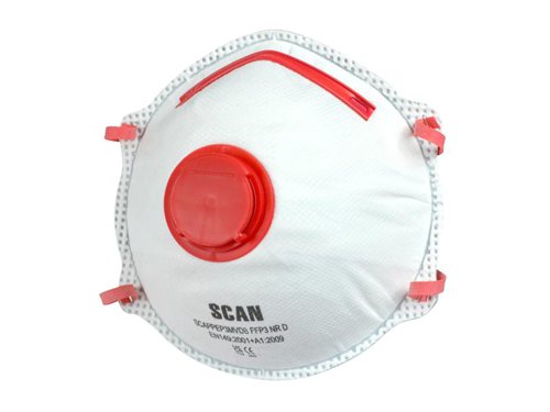 Scan Moulded Disposable Valved Masks FFP3 (Pack 10)