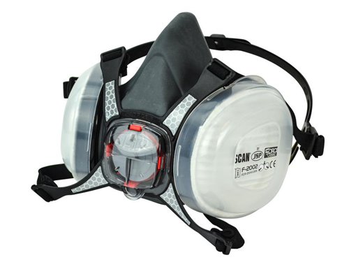 SCA Twin Half Mask Respirator + P2 Dust Filter Cartridges