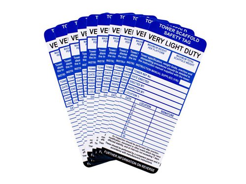 Scan Tower Tag Inserts Pack Of 10