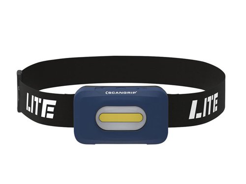 The SCANGRIP® HEAD LITE S COB LED Headlamp has been designed for the professional user who wants a basic ultra light headlamp easy to operate and applicable for all kinds of working tasks.A stepless dimmer function, range of 10% to 100%, enables you to adjust the light output to the specific work task. The lamp head can easily be adjusted to obtain the optimum work lighting angle. Compact and lightweight, its elastic headband is also very comfortable and adjustable.Tested according to the ANSI/NEMA FL1 standard. The design of HEAD LITE S is unique and covered by EU design patent RCD No 4070035.Delivered WITHOUT batteries, use 2 x AAA 1.5V.Specifications:Luminous Flux Max./Min.: 140/14 Lumen.Illuminance, Max./Min.(@0,5m): 250/25 Lux.Illuminance Distance: 0.50m.Beam Angle: 120°.Power Source: 2 x AAA (NOT SUPPLIED).Weight 0.07kg.