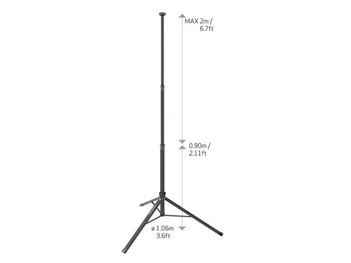 The SCANGRIP® TOWER COMPACT CONNECT Light provides extremely high lumen output, up to as much as 2500 lumens, and can be positioned directly on the tripod without any bracket or extra devices. This means it can be dismounted as easily and positioned directly on the surface using the battery base as stand or positioned by the built-in hook.Featuring 360° flexible and turnable lamp heads TOWER COMPACT CONNECT provides powerful illumination from any lighting angle you need for the job. Both lamp heads have dual axis rotation which means the lamp heads can be rotated in all directions independent of each other providing completely flexible positioning of the light source. This provides perfect lighting condition for painting and installation work, for instance.Its tripod is extendable from 0.9m to 2m and offers complete flexibility to position the work light into the required height. The QUICK RELEASE function makes it fast to set up and fold again when the job is done. In folded position, it is very compact and designed for one-hand transport.The ideal work lamp for the craftsman who often changes workplace and needs to set up quickly and easily move on to the next job. The sturdy, slim design, and low weight of only 2.7 kg makes it tailored to bring around in the back of the car and convenient to carry around from one job to the other.Comes as a Bare Unit.Can be powered by:-METABO/CAS Batteries 12V 4.0Ah - 18V 5.2Ah.-CONNECT POWER SUPPLY.-A 18V battery from a leading power tool brand, such as Milwaukee, DeWalt, Makita, etc., by using the SCANGRIP® CONNECT CONNECTOR.Specifications:Luminous Flux, Max./Min.: 2,500/1250 Lumens.Illuminance, Max.Min. (@0,5m): 1,800/900 Lux.Illuminance Distance: 0.50m.Beam Angle: 180°.Max. Height: 2m (fully extended).Weight: 2.74kg.