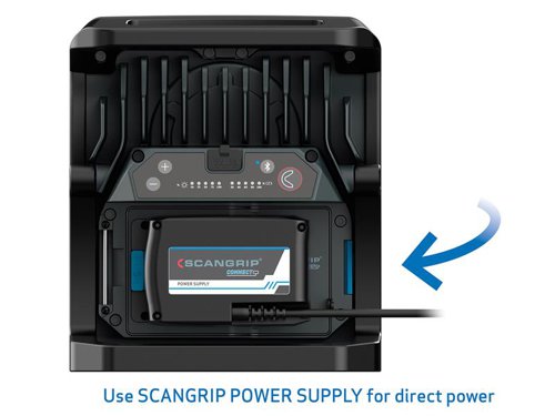 The SCANGRIP® CONNECT Power Supply converts any of the CONNECT Work Lights to a corded model.
