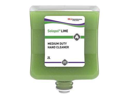 SCJLIM2LT SC Johnson Professional Solopol® Lime Medium/Heavy-Duty Hand Wash Cartridge 2 litre