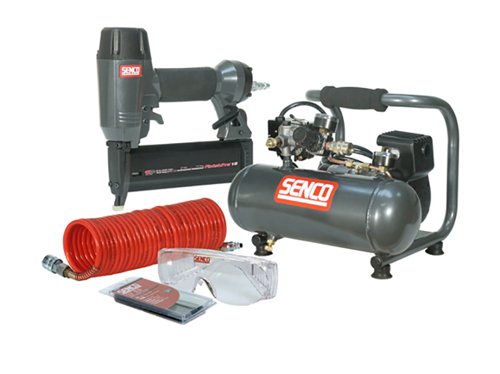 SENPC0964UK1 Senco Finish Pro 18 Pneumatic Nailer & 1 HP Compressor Kit 110V