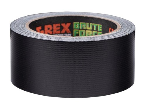 Shurtape T-REX® Brute Force Tape is made with patented Forge-Link Technology, meaning this extreme tensile strength cloth tape is too tough to tear by hand. One loop of tape holds 317kg (700 lb) of weight. It has a waterproof backing and high tack, double-thick adhesive that sticks to rougher and dirtier surfaces whilst withstanding severe pressure. Made with UV-resistant materials for outdoor use.Specification:Width: 48mmLength: 9.14mColour: Black