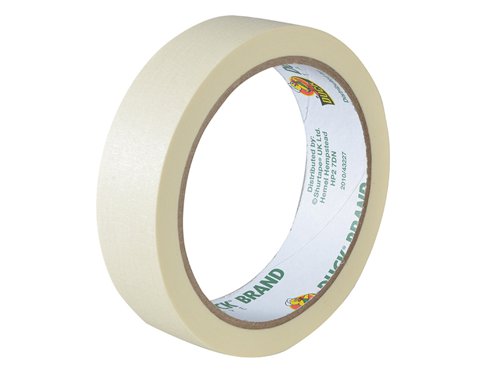 Duck Tape® Original Masking Tape is an all-purpose tape for general interior applications which helps to stop paint bleed.Product Benefits:- Clean removal for up to 30 hours.- Suitable for use with most paints including emulsion, gloss and spray paint, as well as most varnishes.This pack contains 3 rolls of All-Purpose Masking Tape, each with the following specifications:Length: 25mWidth: 25mm