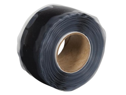 Shurtape Duck Tape® Wrap-Fix® Self-Fusing Repair Tape provides a watertight seal. It is self-bonding and stretches up to 300%. No adhesive, no damage or residue. Ideal for plumbing, auto, marine and general-purpose applications.Specification:Colour: BlackWidth: 25mmLength: 3m