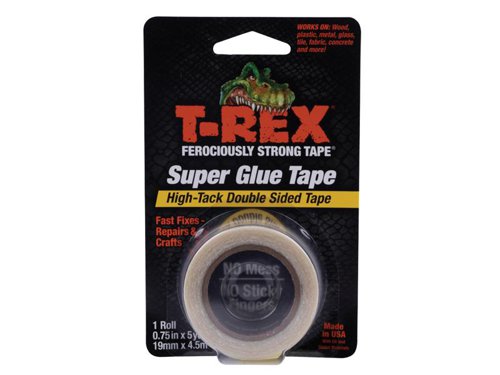 SHU286853 Shurtape T-REX® Double-Sided Superglue Tape 19mm x 4.5m
