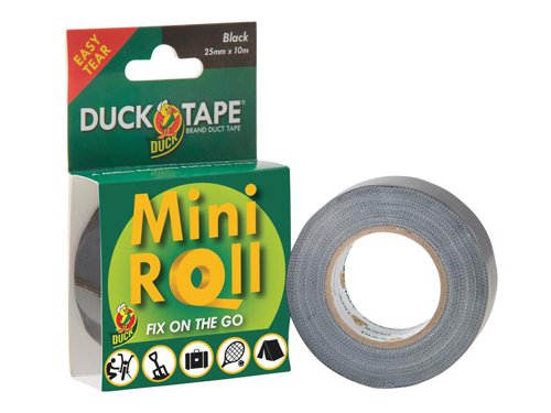 Shurtape Duck Tape® Mini Roll 25mm x 10m Black