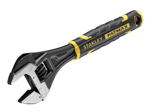 The Stanley FatMax® Quick Adjustable Wrench has a black phosphate finish for maximum strength and durability. Its thin/wide jaws offer greater accessibility when working in tight spaces. They also have a 15° offset angle to provide a firm grip and the best reach. Metric and imperial scales for fast and accurate settings.Fitted with bi-material grips for increased comfort and control. The handles also feature a hanging hole for securing the tool to a lanyard.1 x Stanley FatMax® Quick Adjustable Wrench 150mm (6in)
