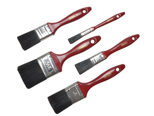 STA026727 STANLEY® Decor Paint Brush Set of 5 12 25 37 50 & 62mm