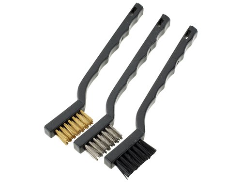 This Stanley 029088, a 3 assorted Abrasive Brush Mixed Set comes with nylon, brass, and wire filling. They are suitable for a multitude of cleaning jobs.