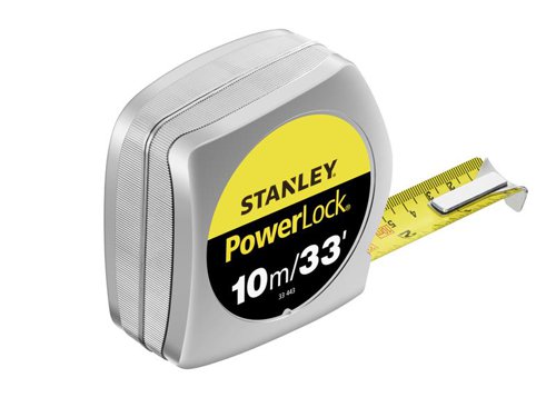 STANLEY® PowerLock® Classic Pocket Tape 10m/33ft (Width 25mm)