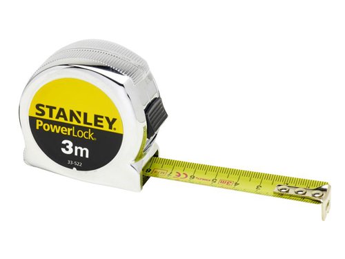 STANLEY® PowerLock® Classic Pocket Tape 3m (Width 19mm) (Metric only)