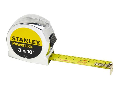 STANLEY® PowerLock® Classic Pocket Tape 3m/10ft (Width 19mm)