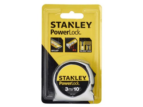 STA033523 STANLEY® PowerLock® Classic Pocket Tape 3m/10ft (Width 19mm)