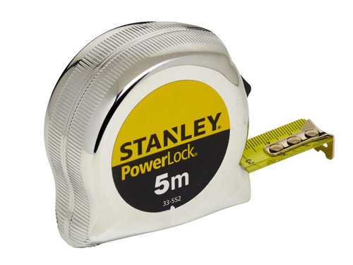 STA033552 STANLEY® PowerLock® Classic Pocket Tape 5m (Width 19mm) (Metric only)