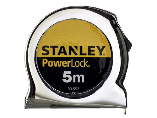 STA033552 STANLEY® PowerLock® Classic Pocket Tape 5m (Width 19mm) (Metric only)