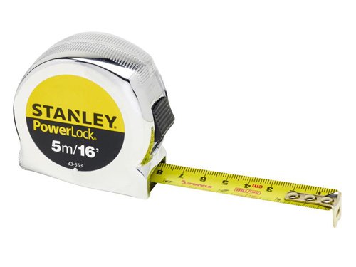 STANLEY® PowerLock® Classic Pocket Tape 5m/16ft (Width 19mm)