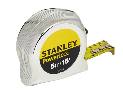STA033553 STANLEY® PowerLock® Classic Pocket Tape 5m/16ft (Width 19mm)