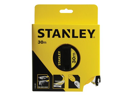 STA034297 STANLEY® Closed Case Fibreglass Long Tape 30m (Width 13mm)