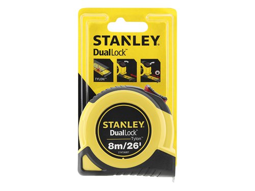 STA036806 STANLEY® DualLock™ Tylon™ Pocket Tape 5m/16ft (Width 19mm)
