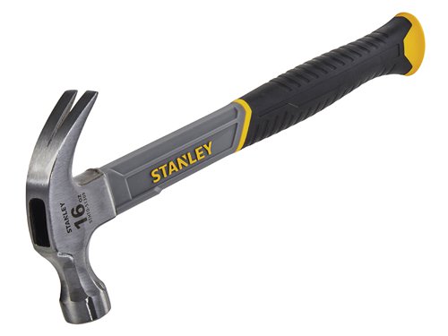 STANLEY® Curved Claw Hammer Fibreglass Shaft 450g (16oz)
