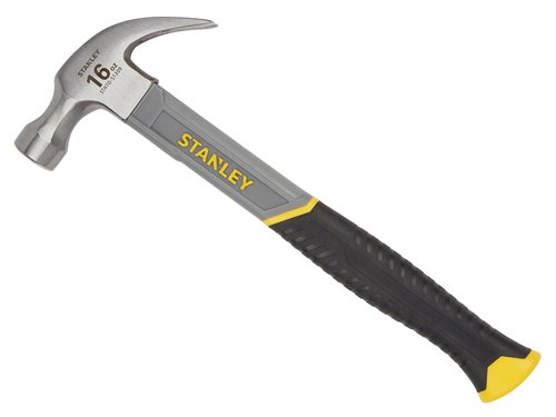 STA051309 STANLEY® Curved Claw Hammer Fibreglass Shaft 450g (16oz)