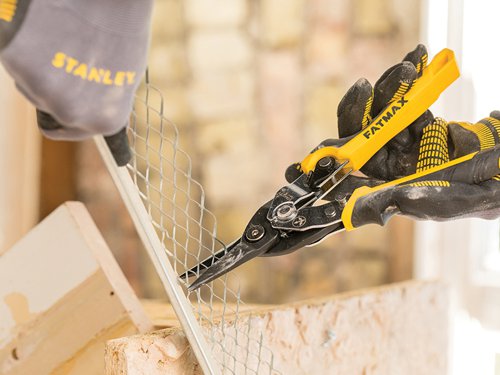 STA073756 STANLEY® FatMax® Yellow Ergo Aviation Snips Straight Cut 250mm (10in)