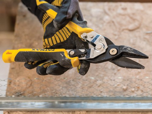 STA073756 STANLEY® FatMax® Yellow Ergo Aviation Snips Straight Cut 250mm (10in)